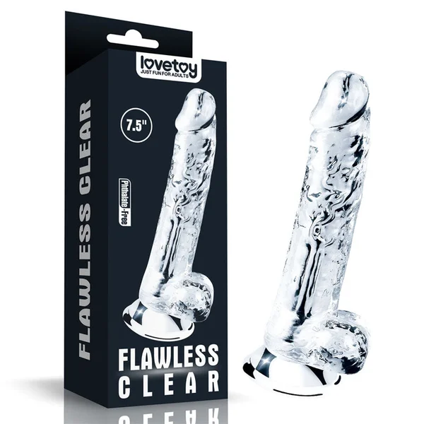 Flawless Clear Dildo 7.5'' — image 2 of 10