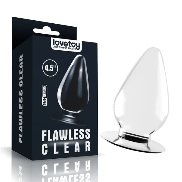 Flawless Clear Anal Plug 4.5'' — image 2 of 10