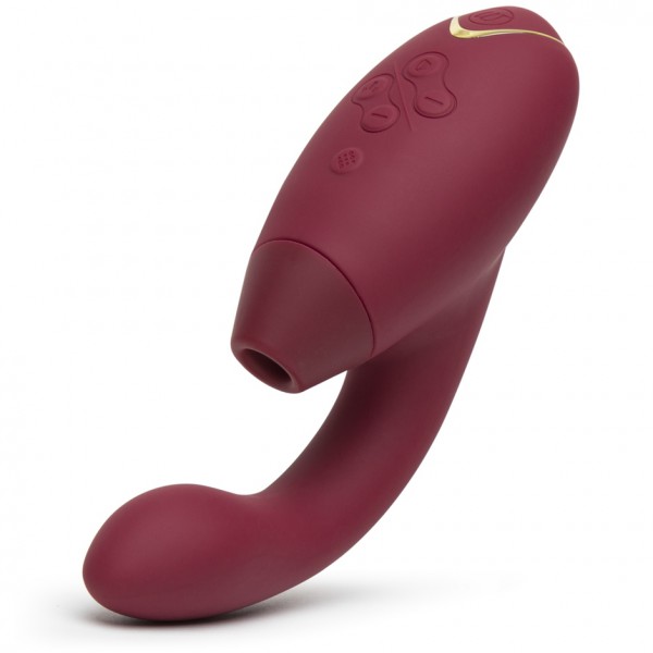 Womanizer Duo 8" Rabbit Vibrator with Pleasure Air Clitoral Stimulator