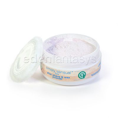 Simply sensual luxe after shave and wax powder