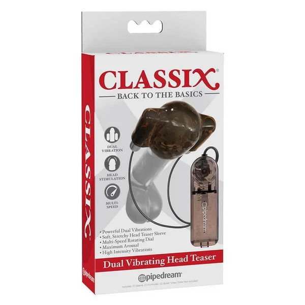 Classix Dual Vibrating Penis Head Teaser by Pipedream | Glans Vibrator — image 9 of 9