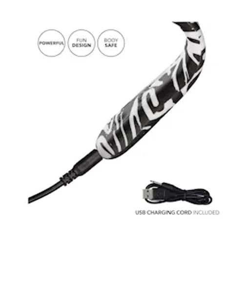 Hype Flexi-wand Vibrator - Black / White — image 18 of 21