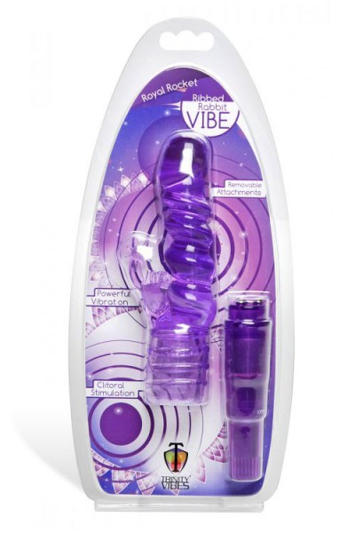Trinity Vibes 8.5" Ribbed Rabbit with Slip-On Sleeve