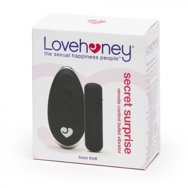 Lovehoney Secret Surprise 10 Function Remote Control Bullet Vibrator