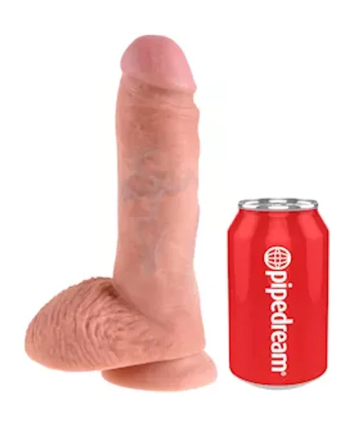 King Cock 8 Inch Suction Cup Dildo - Flesh - 8 Inch — image 10 of 12