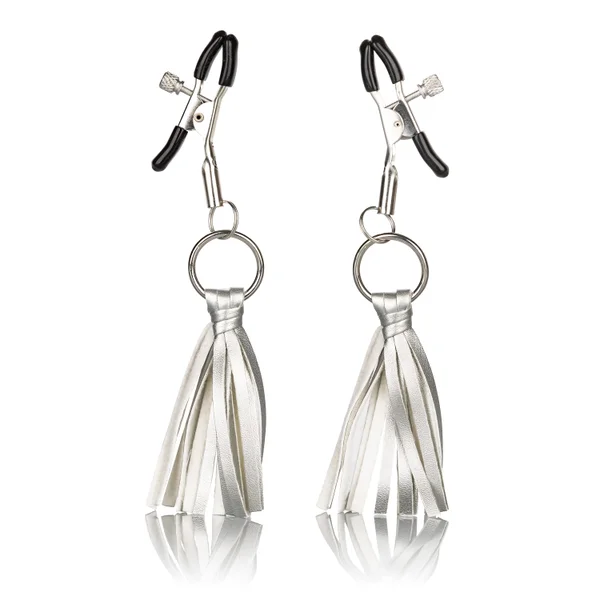 Nipple Play Playful Tassels Nipple Clamps - Silver — image 21 of 22