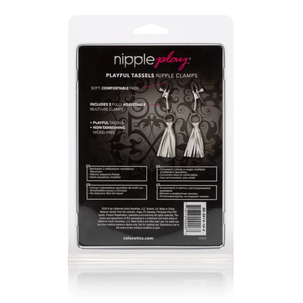 Nipple Play Playful Tassels Nipple Clamps - Silver — image 20 of 22