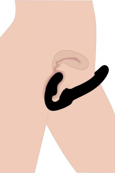 Strap U 10" Semi-Realistic Strapless Strap On Dildo