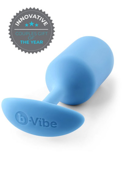 B-Vibe Weighted Silicone 4.7" Snug Butt Plug 3 (180g)