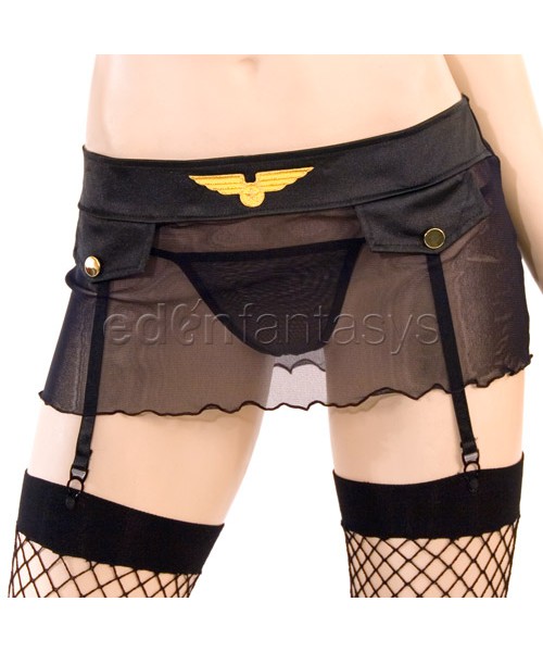 Frisky flight attendant
