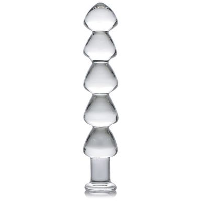 Master Series 5 Bead 11 Glass Dildo