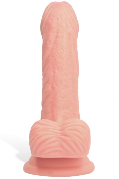 GC 6" Curved Realistic Dildo with Suction Cup Base