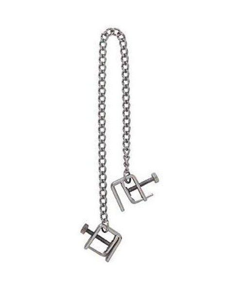 Adjustable Press Nipple Clamps w/Link Chain