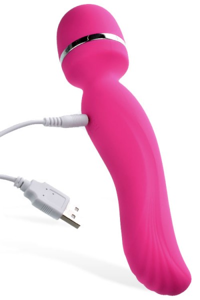Adam and Eve Intimate Curves 7.75" Silicone Wand Vibrator