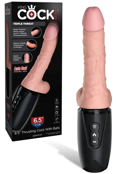 Pipedream King Cock Thrusting, Heating & Vibrating Dildo — image 7 of 12