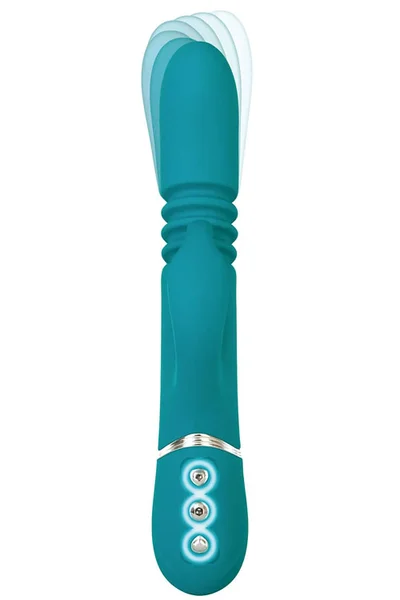 Adam and Eve Thrusting 9" Silicone Rabbit Vibrator — image 11 of 16