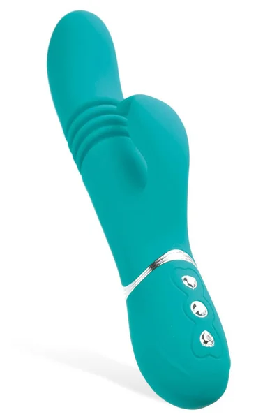 Adam and Eve Thrusting 9" Silicone Rabbit Vibrator — image 14 of 16