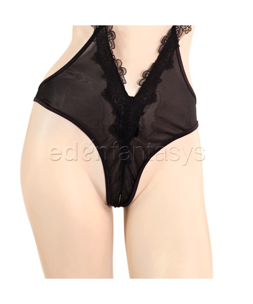 Midnight masquerade teddy set