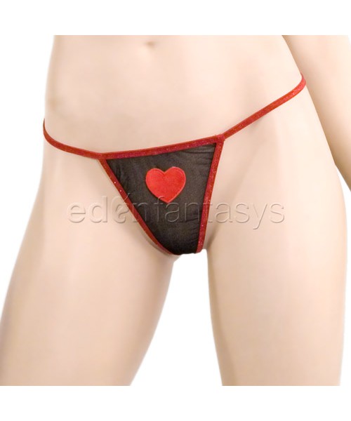 Hearts bralette and g-string