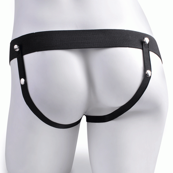 6'' Rechargeable Vibrating Hollow Strap On Penis Extension by Fetish Fantasy