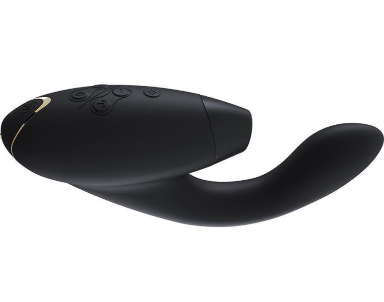 Womanizer Duo 8" Rabbit Vibrator with Pleasure Air Clitoral Stimulator