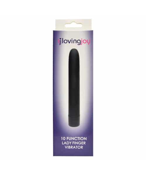 Loving Joy 10 Function Lady Finger Vibrator Black