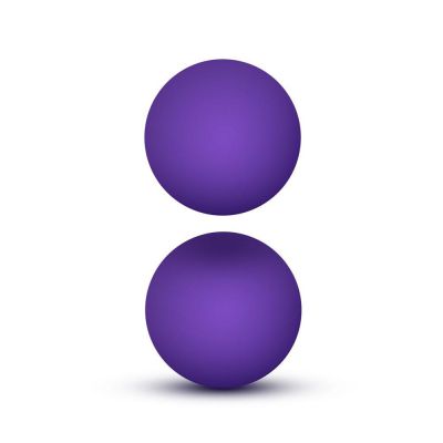 Luxe Purple Double O Kegel Balls Weighted 0 8 Ounce