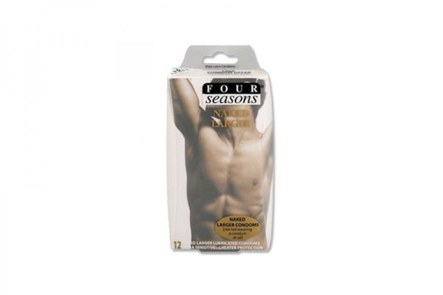 Four Seasons Naked Larger Fitting Condoms (12pack)