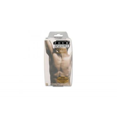 Four Seasons Naked Larger Fitting Condoms 12pack