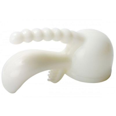 Triple Pleaser Wand Attachment White
