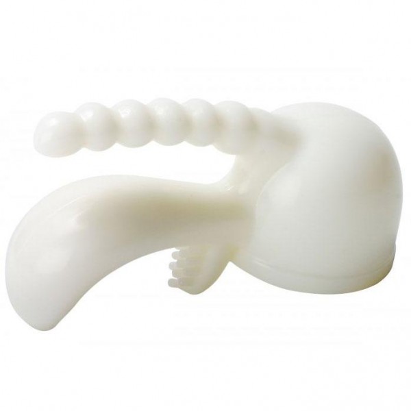 Triple Pleaser Wand Attachment White